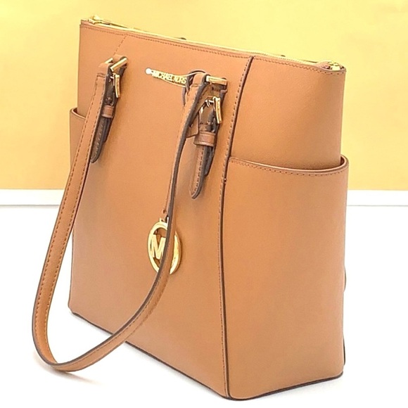 MICHAEL KORS CHARLOTTE LARGE TOP ZIP TOTE BAG LUGGAGE (NWT) - Picture 5 of 11